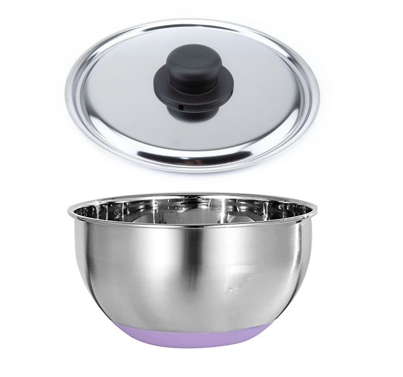 Ciotola in Acciaio inox con Coperchio 26x13H