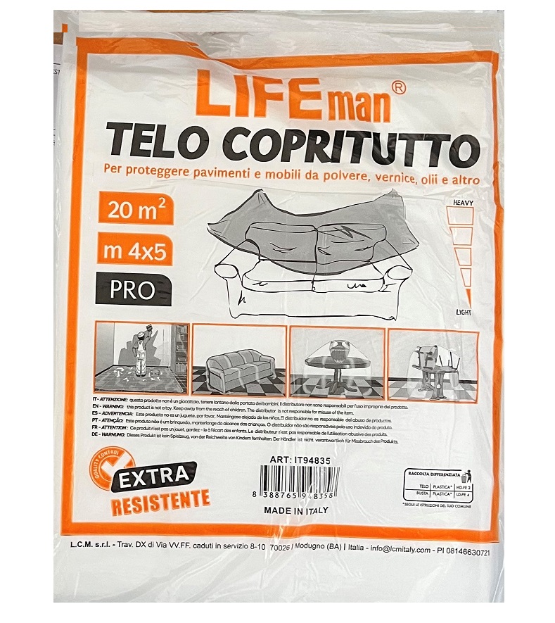 Telo Copritutto 5x4MT LIFEman