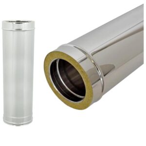 Tubo Acciaio Inox 80x0.5MT Doppia Parete