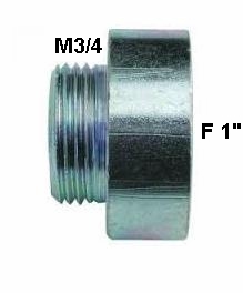 Prolunga Ridotta Zincata 1x3/4 FM           "