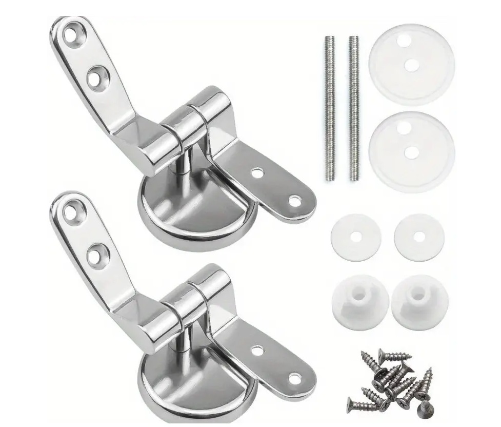 Cerniere Cromate +Supporti Sedile Coprivaso
