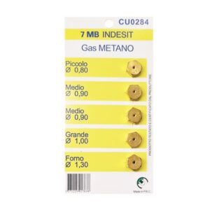 Kit Ugelli Metano 7mm CU0284 x Indesit