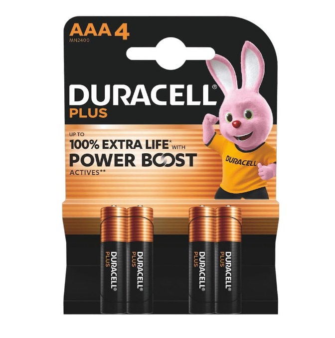 Ministilo Duracell AAA4 POWER BOOST