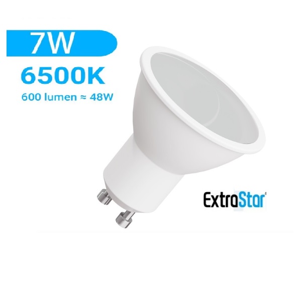 Faretto Led GU10 7W 6500K ExtraStar GU10CP7