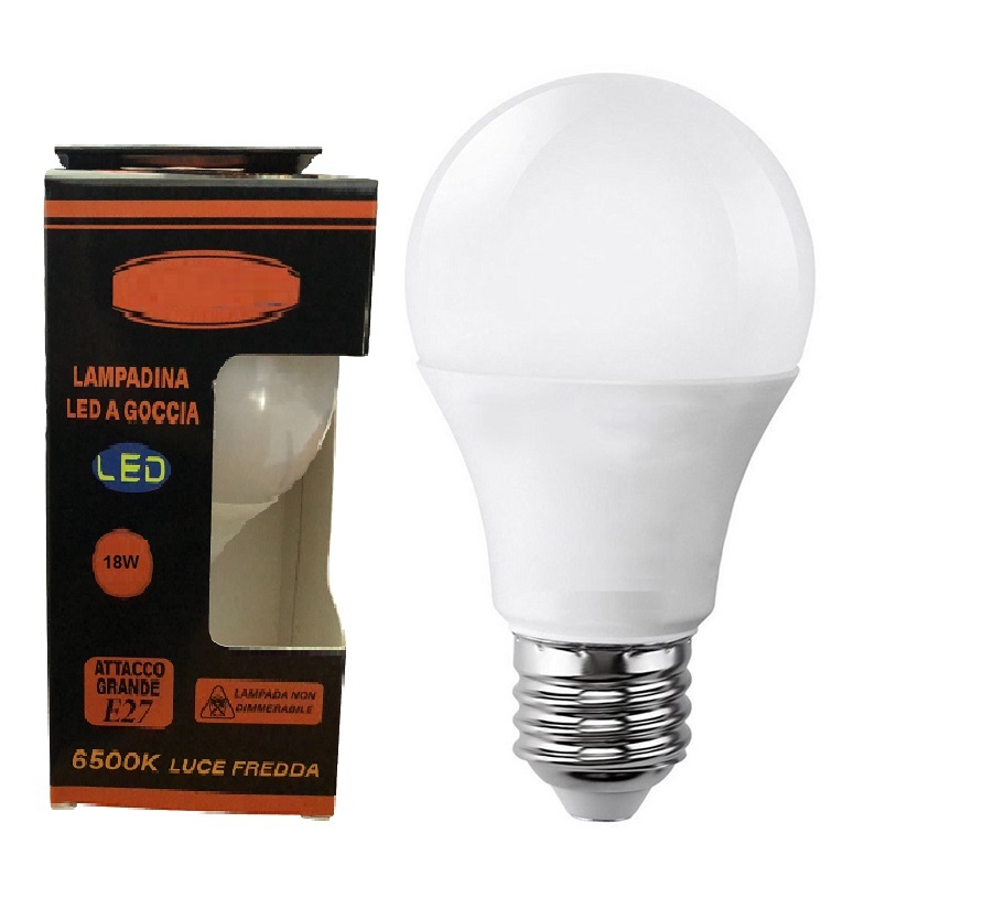 Lampadina Led E27 18W Cardinale 6500K