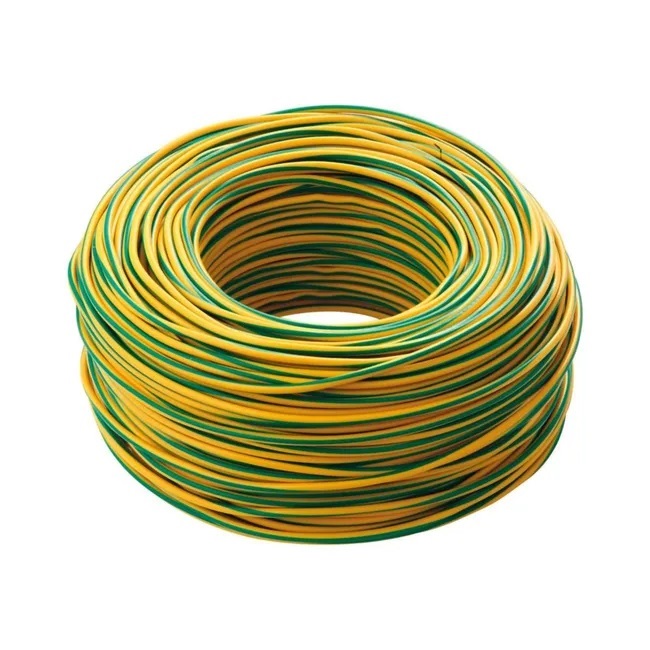 Filo Unipolare 4mm GialloVerde Matassa 100MT