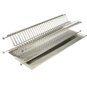 Scolapiatti da 86Cm in acciaio Inox in Kit