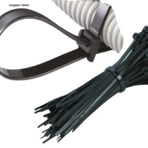 Fascetta di Cablaggio Nera 360x7.6mm 100Pz