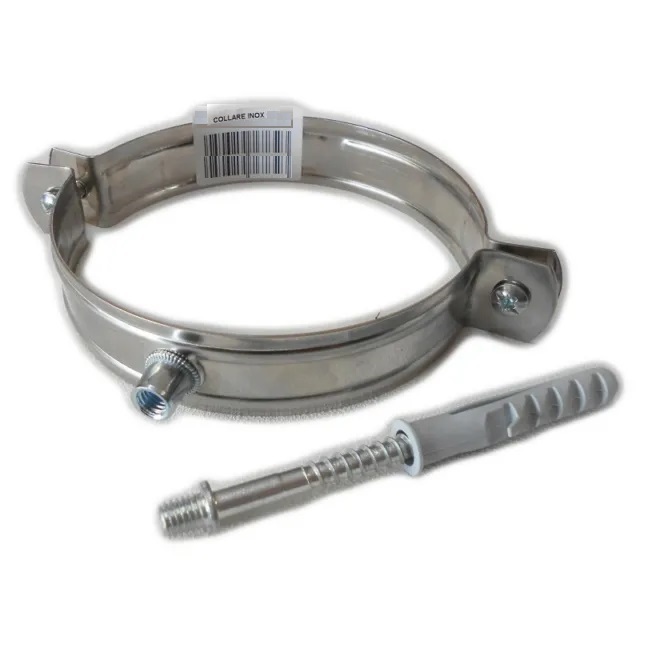 Collare Reggitubo da 250 Inox C/Tassello