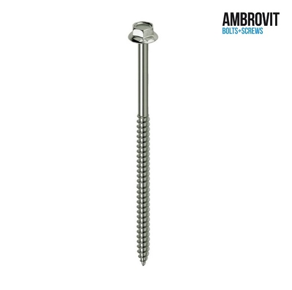 Tirafondi Zincati 6x120 AMBROVIT S/Rondelle