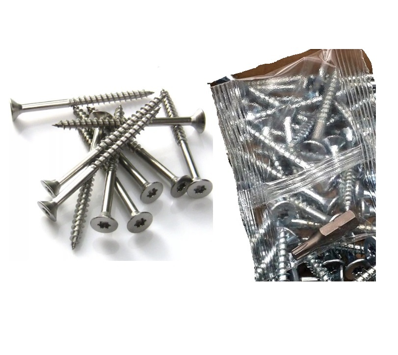 Viti per Legno Zincati 6x60/35 TORX 25Pz