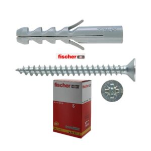 Tasselli S5V C/Vite Fischer Scatola da 100Pz