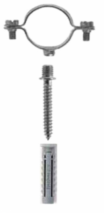 Collare Reggitubo da 38 C/Tassello