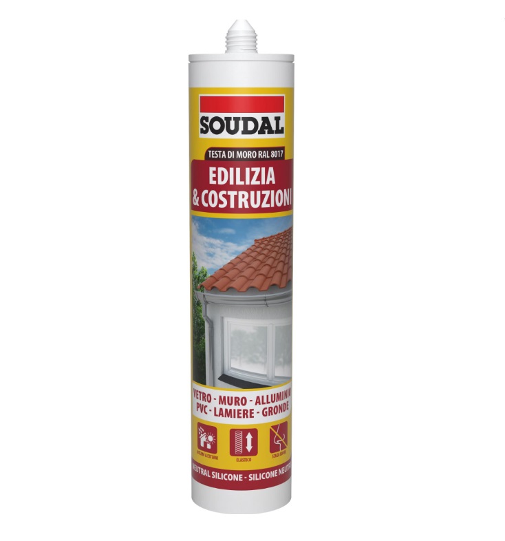 Silicone Testa di Moro Neutro Soudal 300ML