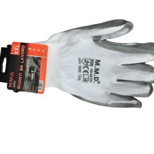Guanti Taglia 11 XXL Nylon M.M.D grigio/bian