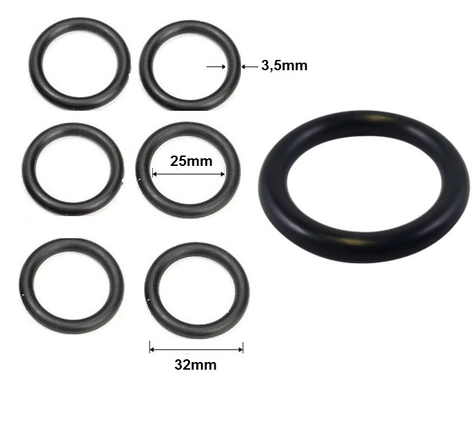 Guarnizione O-Ring 32x25x3.5 6Pz